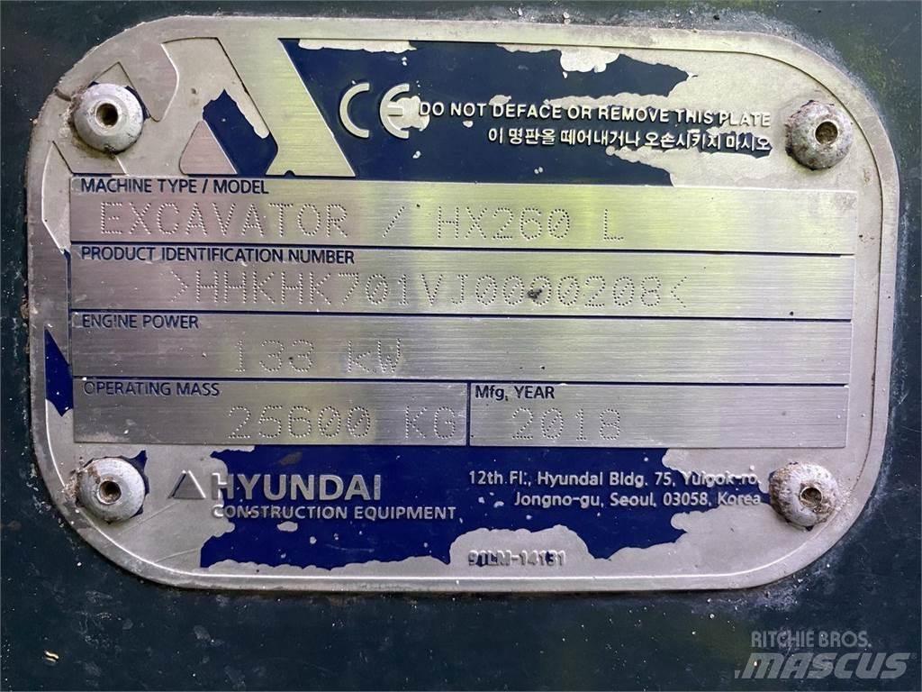 Hyundai HX260 Vikšriniai ekskavatoriai