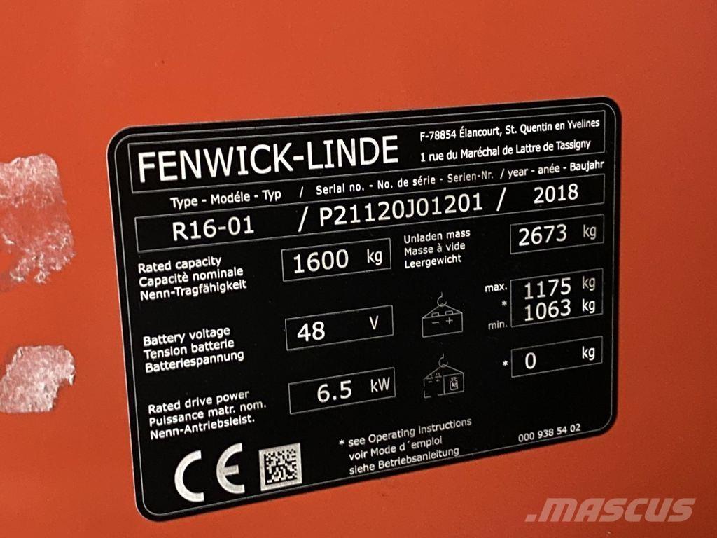 Linde R16-01 Šakiniai krautuvai su prailgintu keltuvu