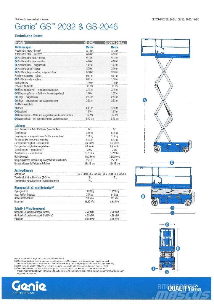 Genie GS 2032 Žirkliniai keltuvai