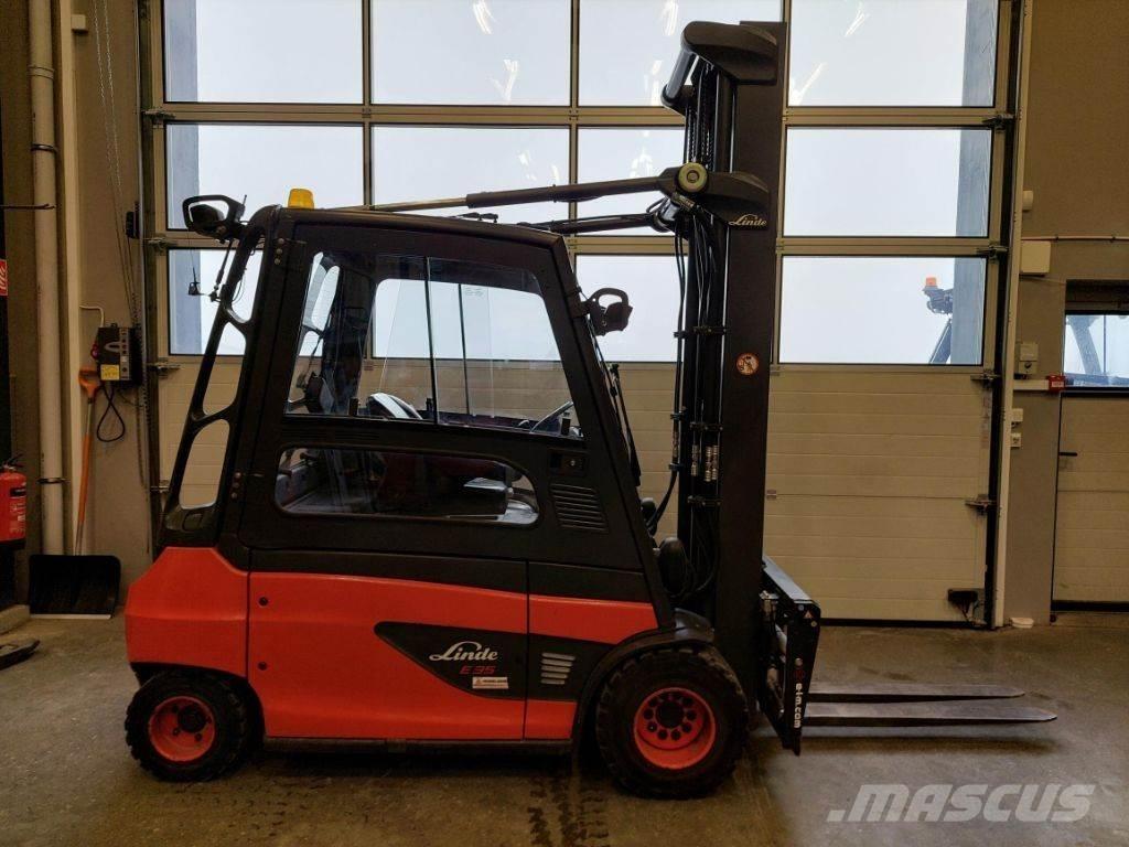 Linde E 35 Elektriniai šakiniai krautuvai