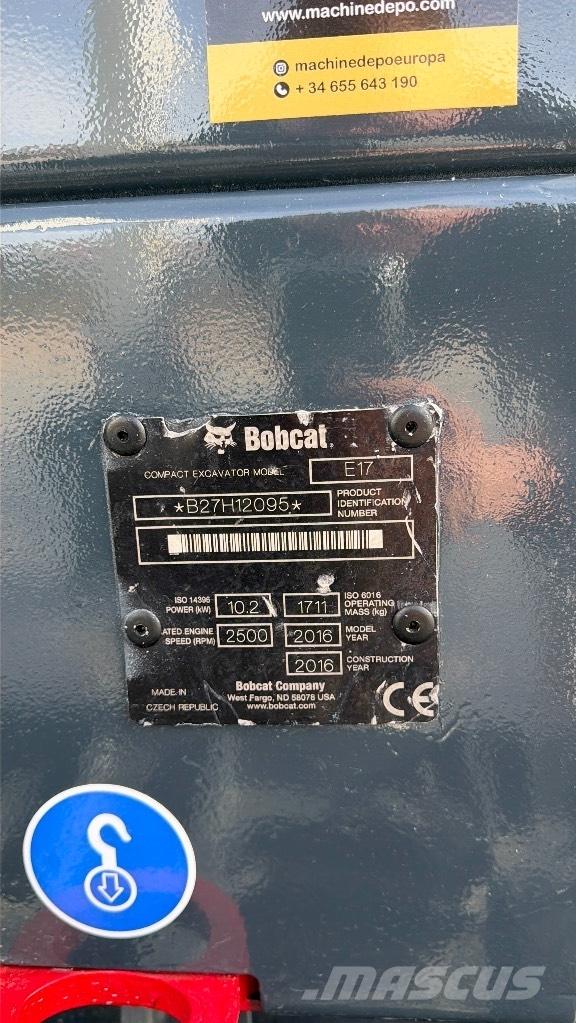 Bobcat E 17 Mini ekskavatoriai < 7 t