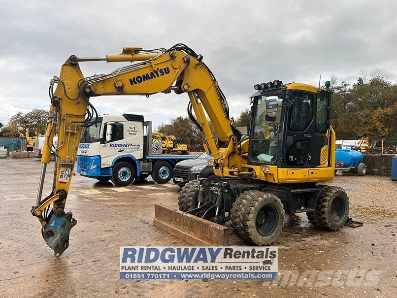 Komatsu PW 98 MR-11 Ratiniai ekskavatoriai