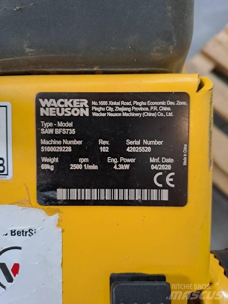 Wacker Neuson BFS735 Akmens ir betono pjūklai