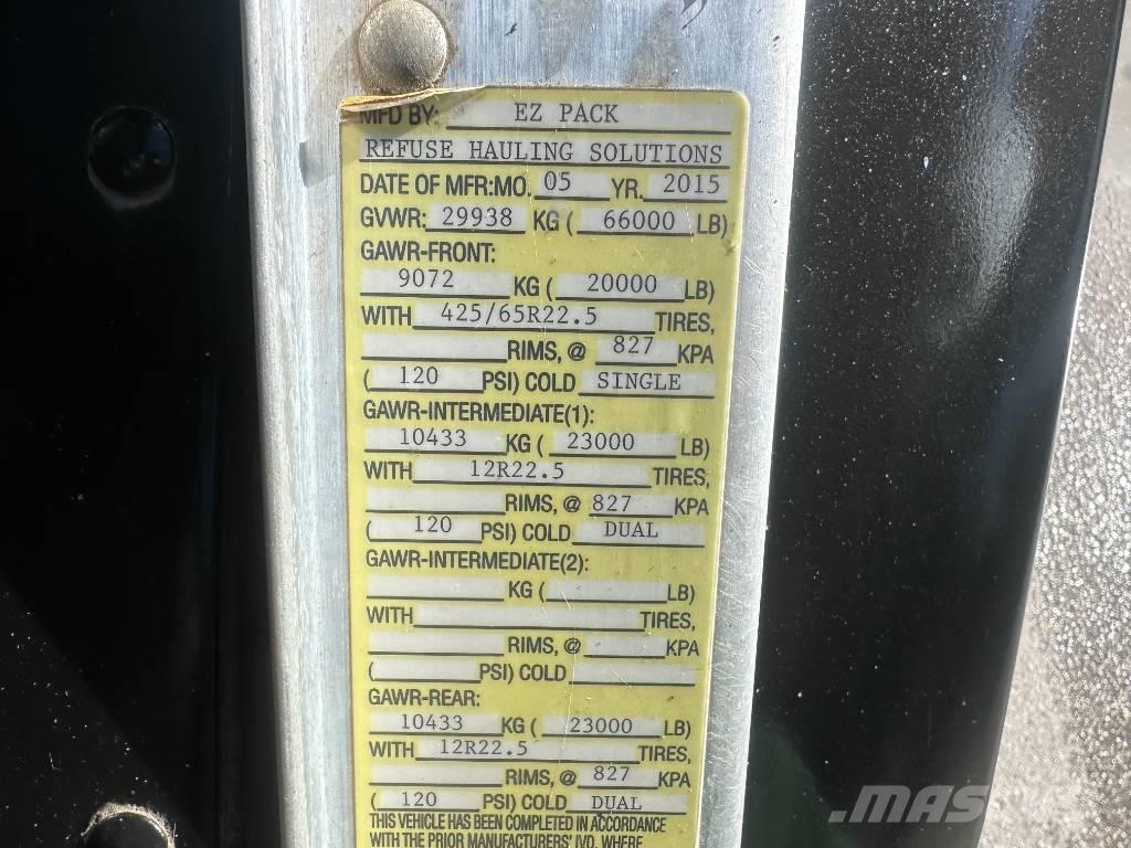 Peterbilt 320 Šiukšliavežės