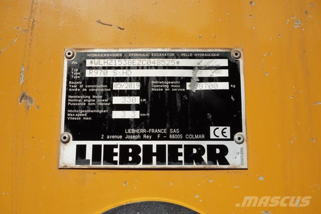 Liebherr R 970 SHD Vikšriniai ekskavatoriai