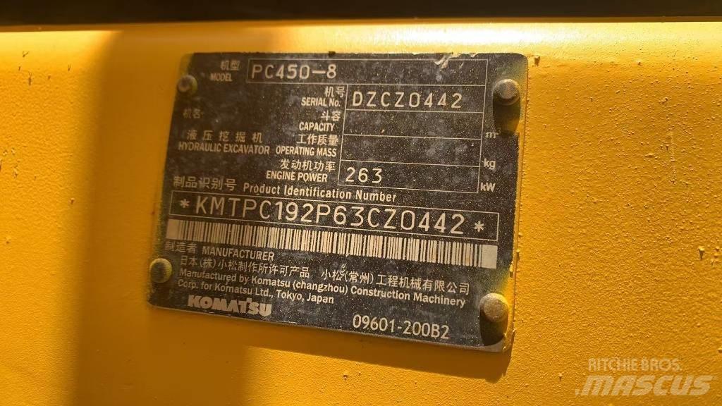 Komatsu PC 450 Vikšriniai ekskavatoriai