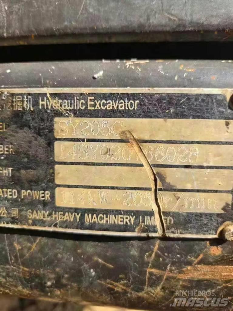 Sany SY 205 C Vikšriniai ekskavatoriai