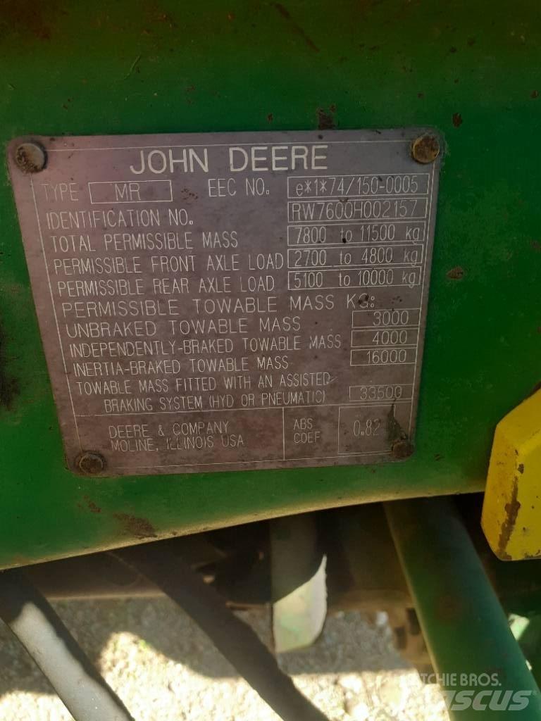 John Deere 7600 Traktoriai