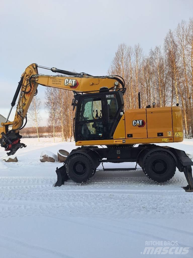 CAT M 318 Ratiniai ekskavatoriai