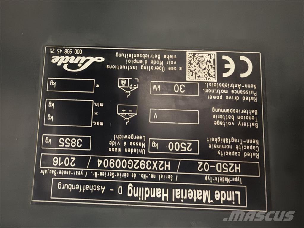 Linde H25D-02 Dyzeliniai krautuvai