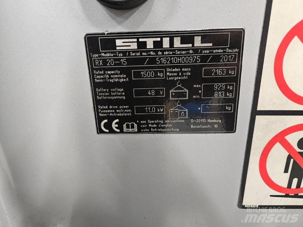 Still RX 20-15 Elektriniai šakiniai krautuvai