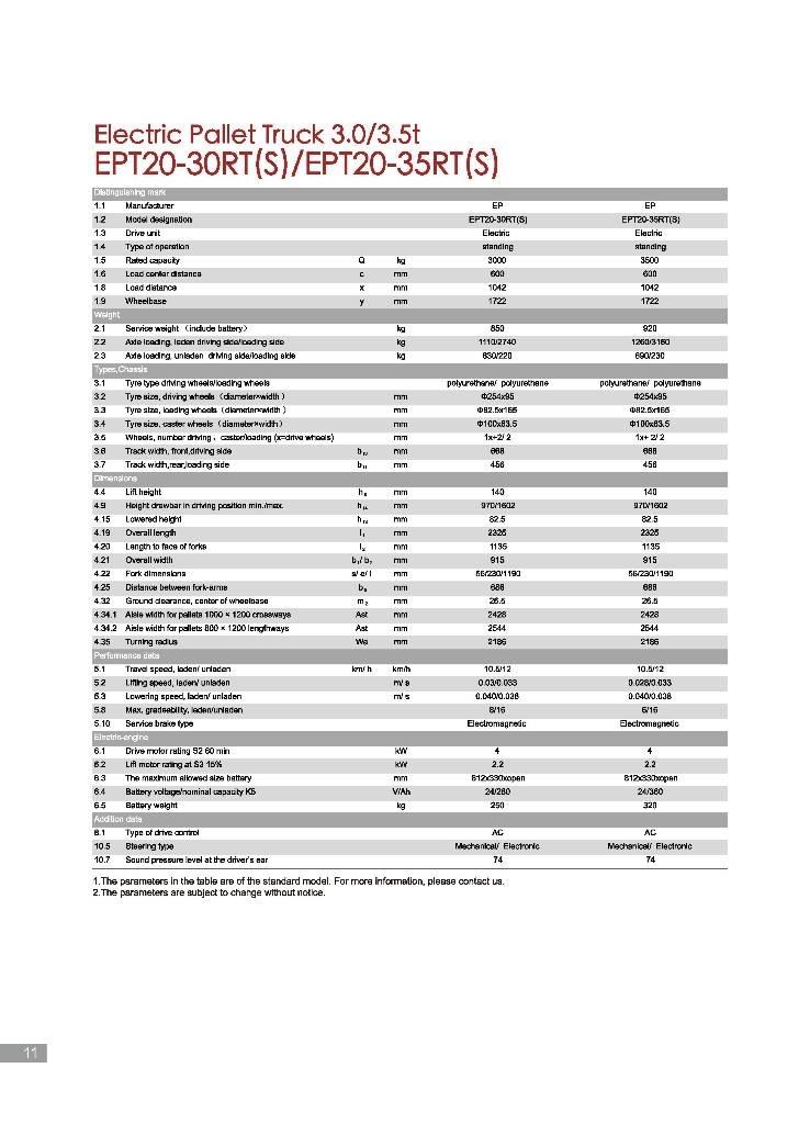 EP EPT20-35RT Žemų aukščių keltuvai su platforma