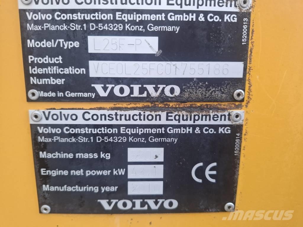 Volvo L 25 F-P Naudoti ratiniai krautuvai