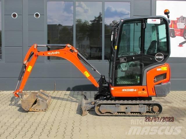 Kubota KX 018-4 Mini ekskavatoriai < 7 t