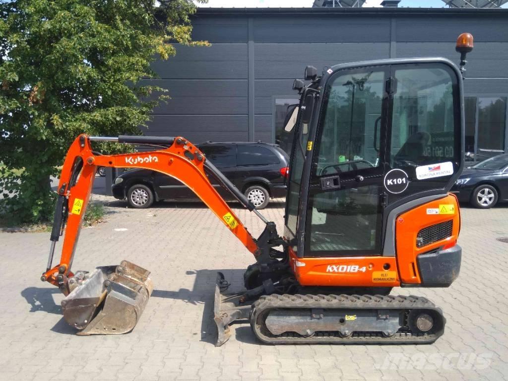 Kubota KX 018-4 Mini ekskavatoriai < 7 t