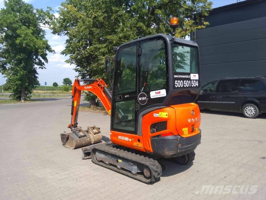 Kubota KX 018-4 Mini ekskavatoriai < 7 t