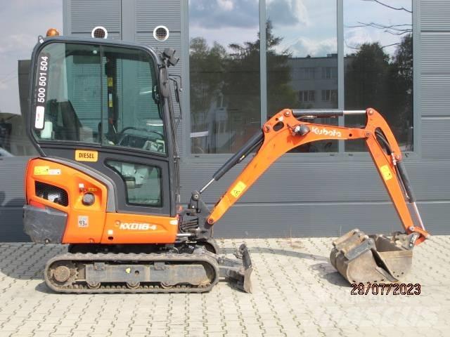 Kubota KX 018-4 Mini ekskavatoriai < 7 t