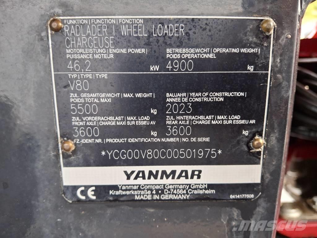 Yanmar V 80 Naudoti ratiniai krautuvai