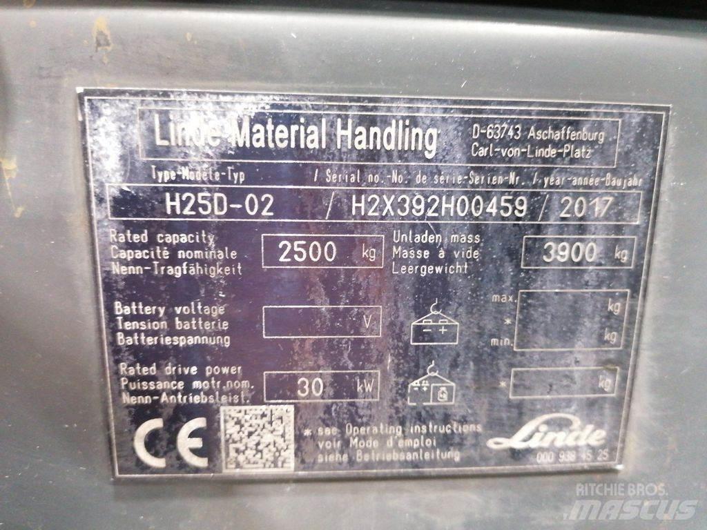 Linde H25D-02 Dyzeliniai krautuvai