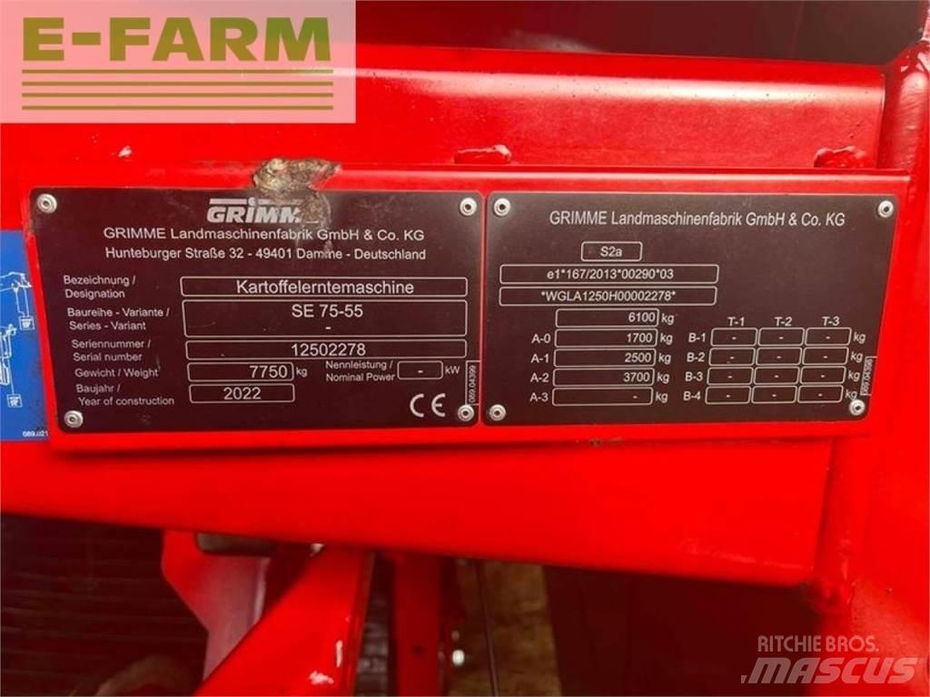 Grimme se 75-55 sb Bulvių kombainai ir ekskavatoriai