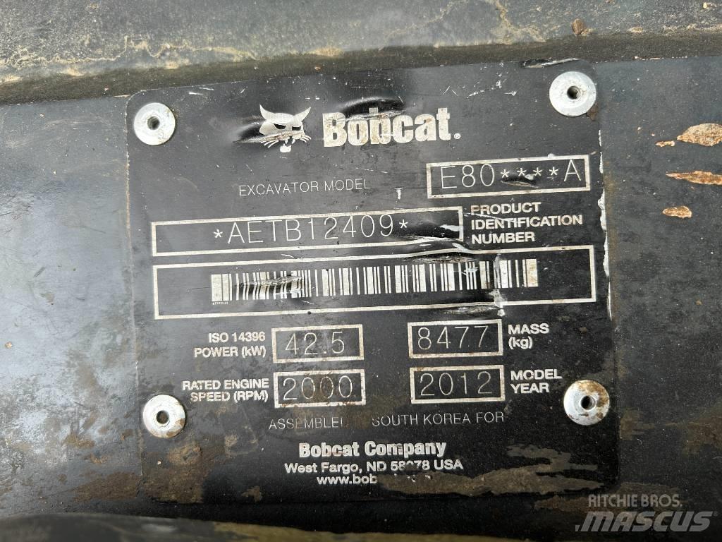 Bobcat E 80 Vikšriniai ekskavatoriai