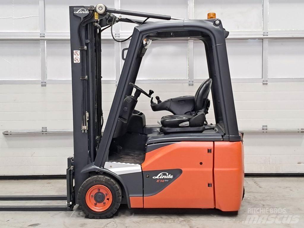 Linde E14-02 ion Elektriniai šakiniai krautuvai