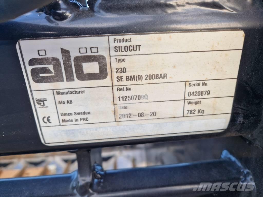 Ålö Silocut 230 . S-BM Frontalinių krautuvų priedai