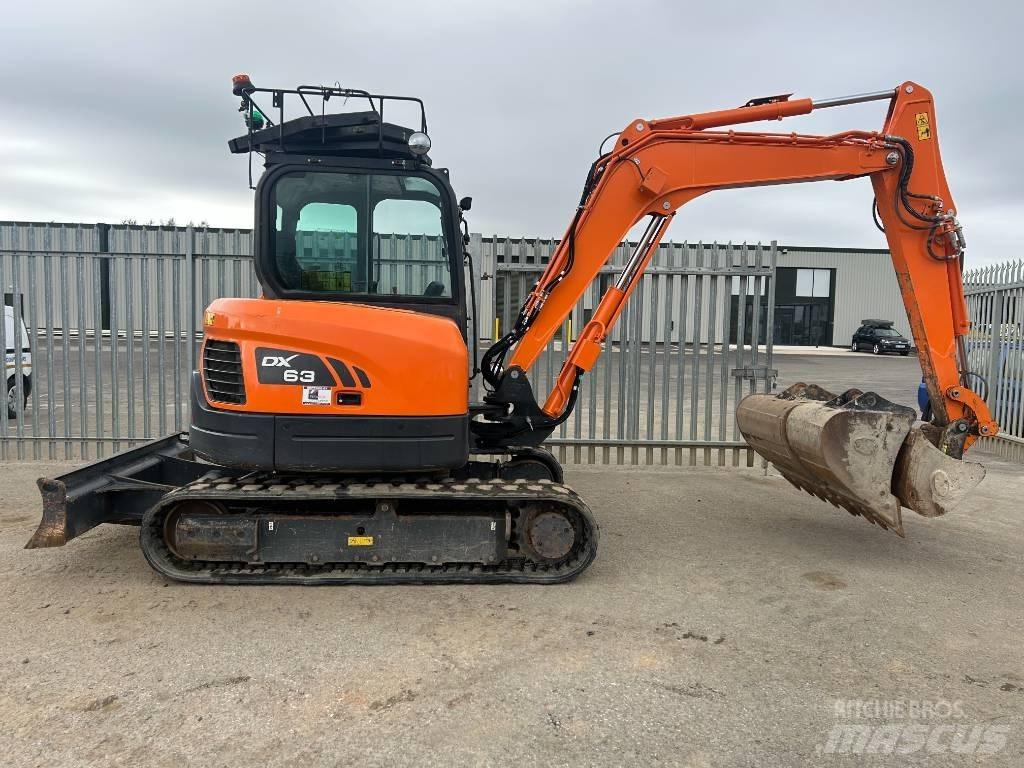 Doosan DX 63-3 Vikšriniai ekskavatoriai