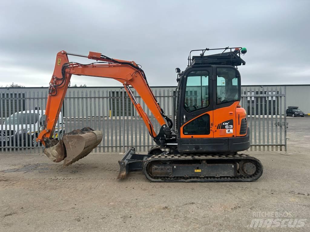 Doosan DX 63-3 Vikšriniai ekskavatoriai