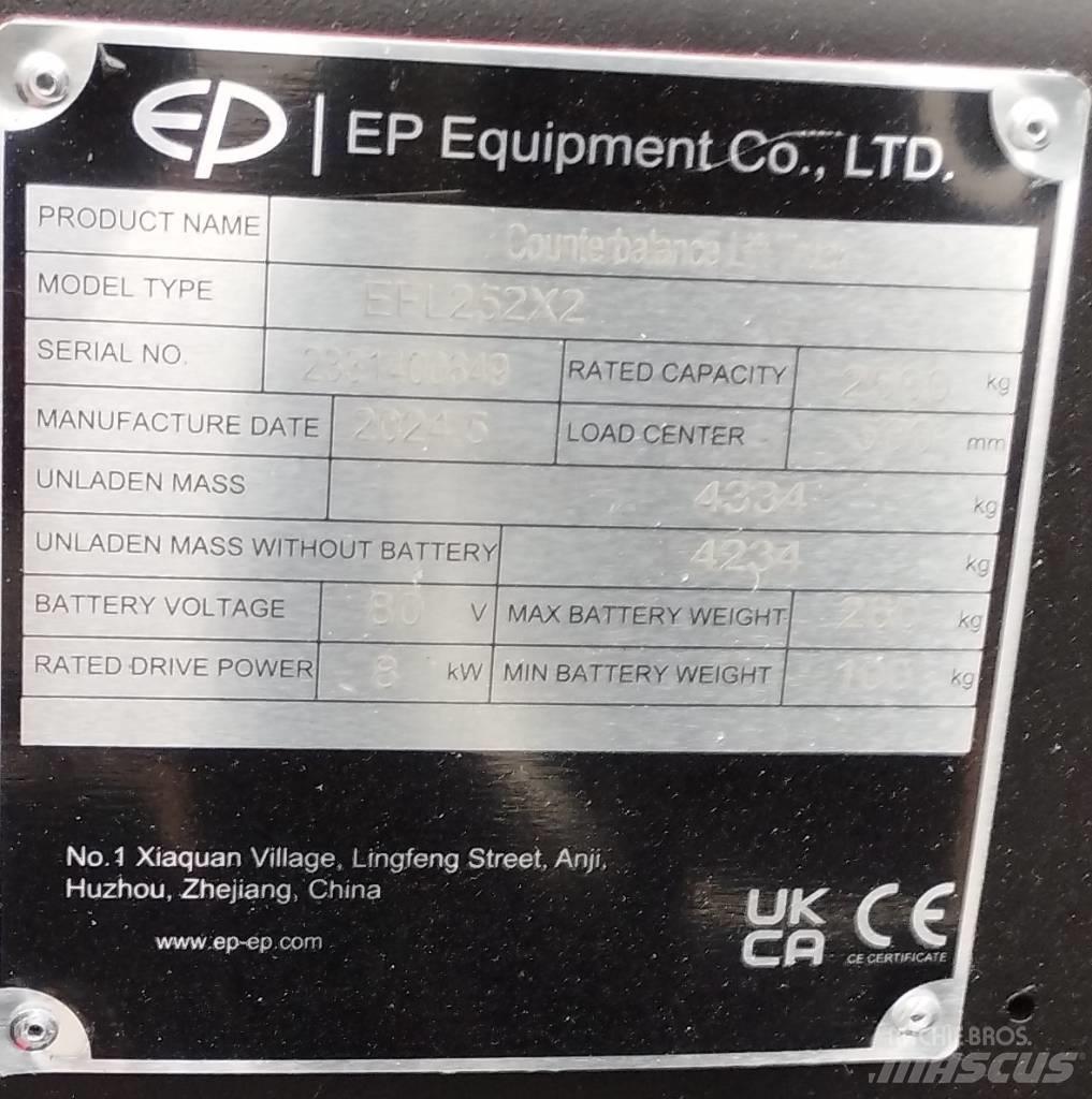 EP EFL 252 X LI-ON Elektriniai šakiniai krautuvai