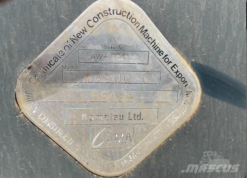 Komatsu WA 500-6 Naudoti ratiniai krautuvai