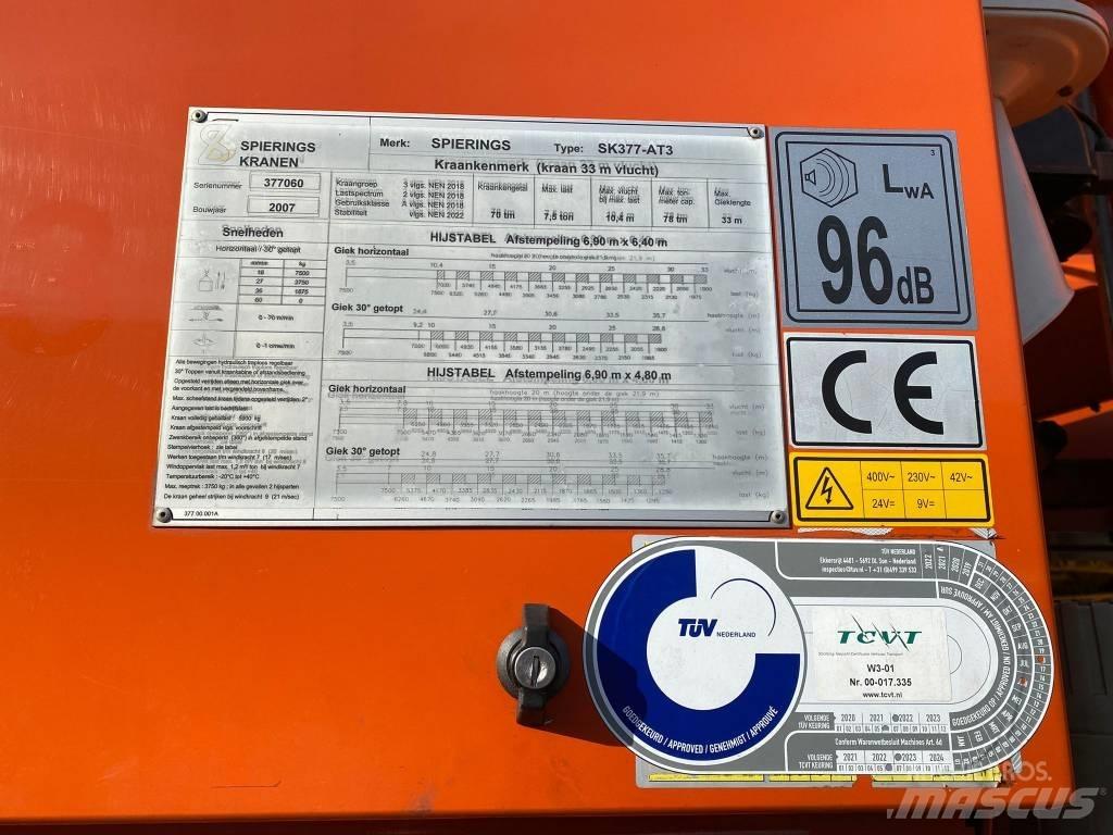 Spierings SK377 Bokštiniai kranai