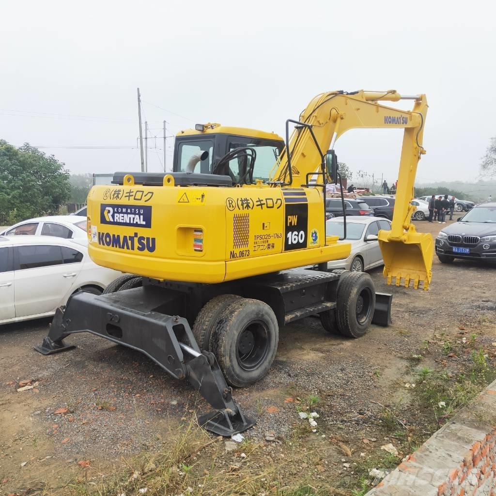 Komatsu PW160W-7 Ratiniai ekskavatoriai