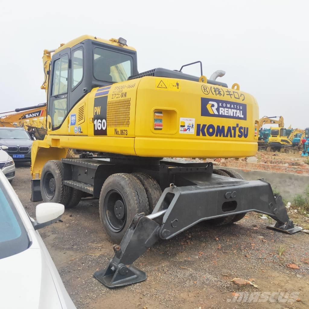 Komatsu PW160W-7 Ratiniai ekskavatoriai
