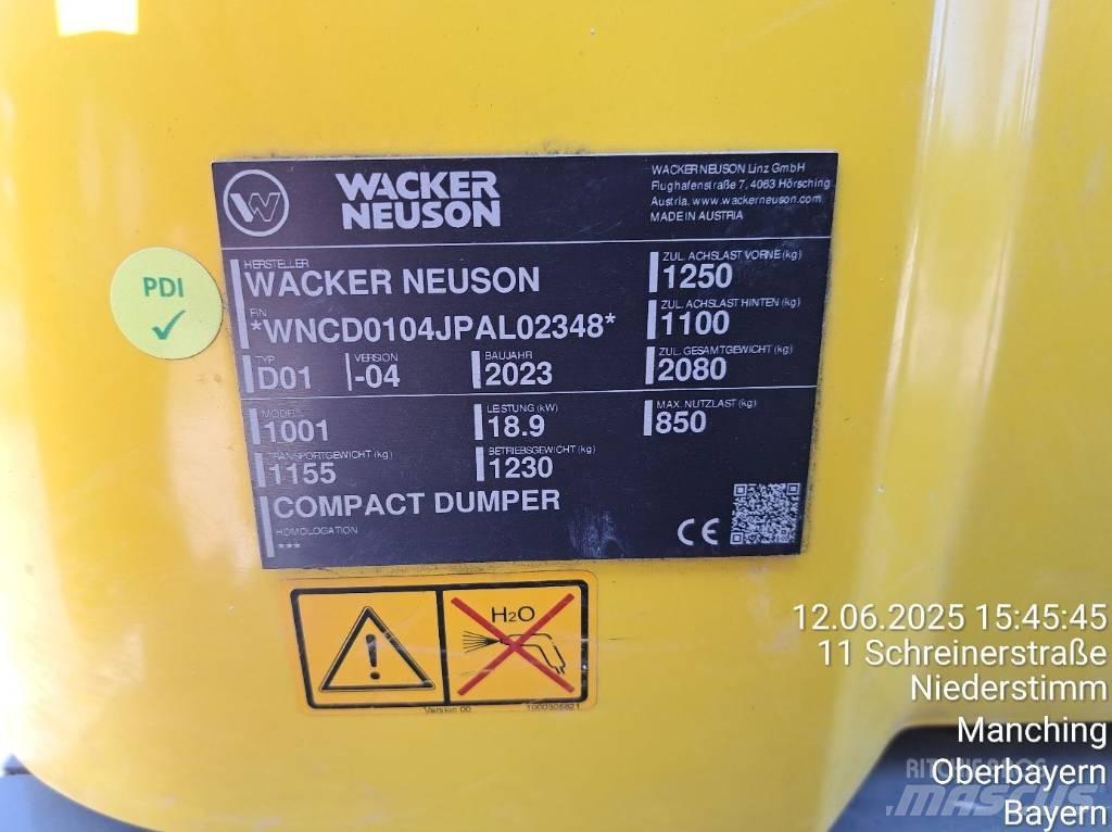 Wacker Neuson 1001 Statybiniai savivarčiai sunkvežimiai