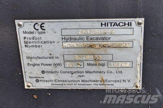 Hitachi ZX135 US-6 Vikšriniai ekskavatoriai