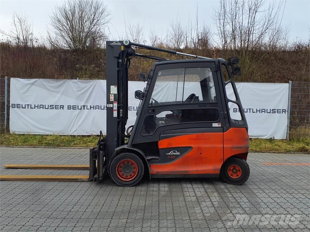 Linde E50HL Elektriniai šakiniai krautuvai