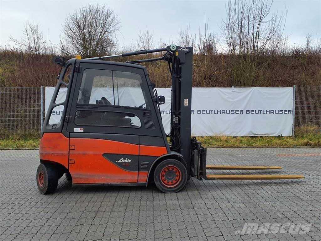 Linde E50HL Elektriniai šakiniai krautuvai