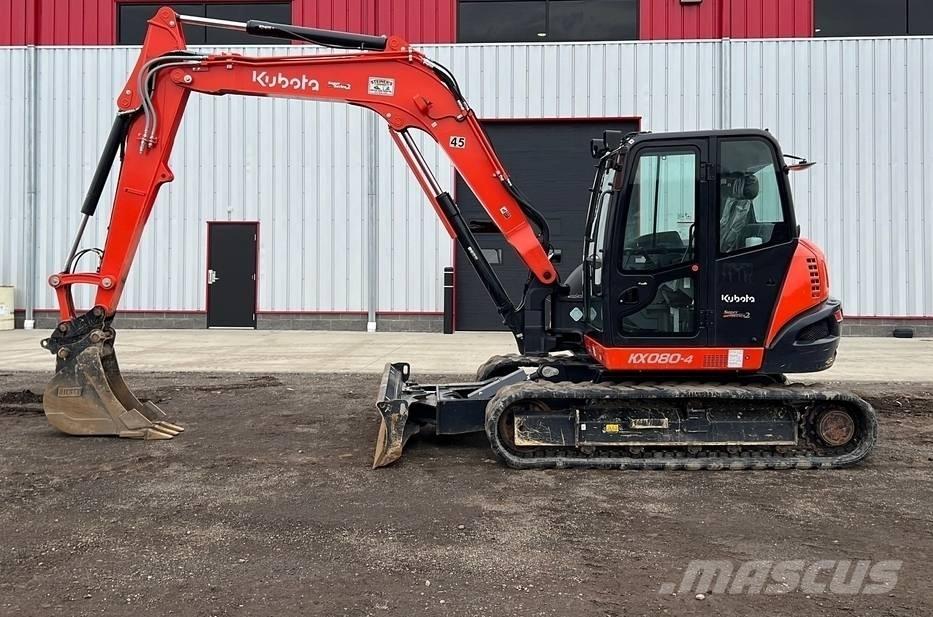 Kubota KX 080-4 Vidutinės galios ekskavatoriai 7-12 t