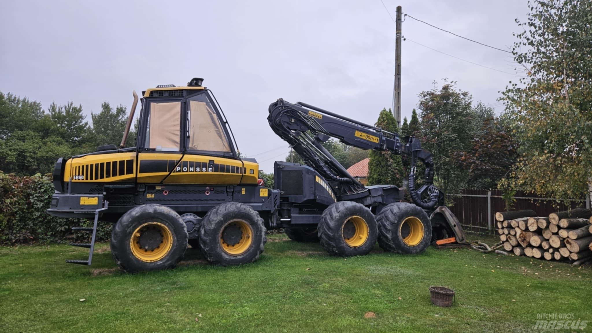 Ponsse Ergo 8W Miško technika (Harvesteriai)