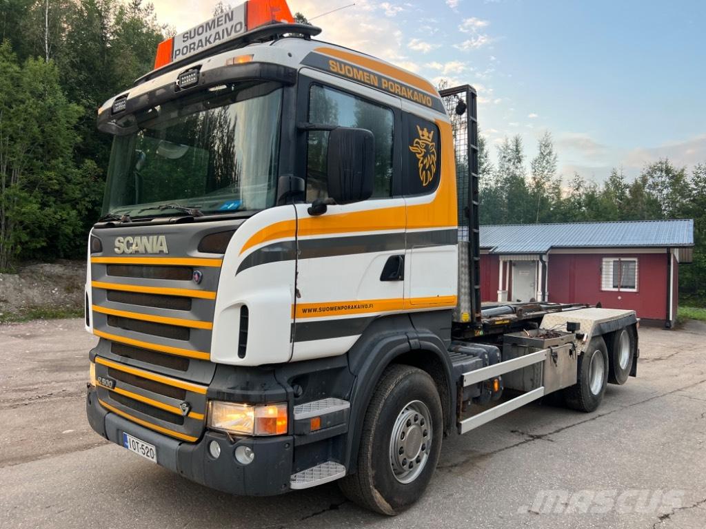 Scania R 500 Sunkvežimiai su keliamuoju kabliu