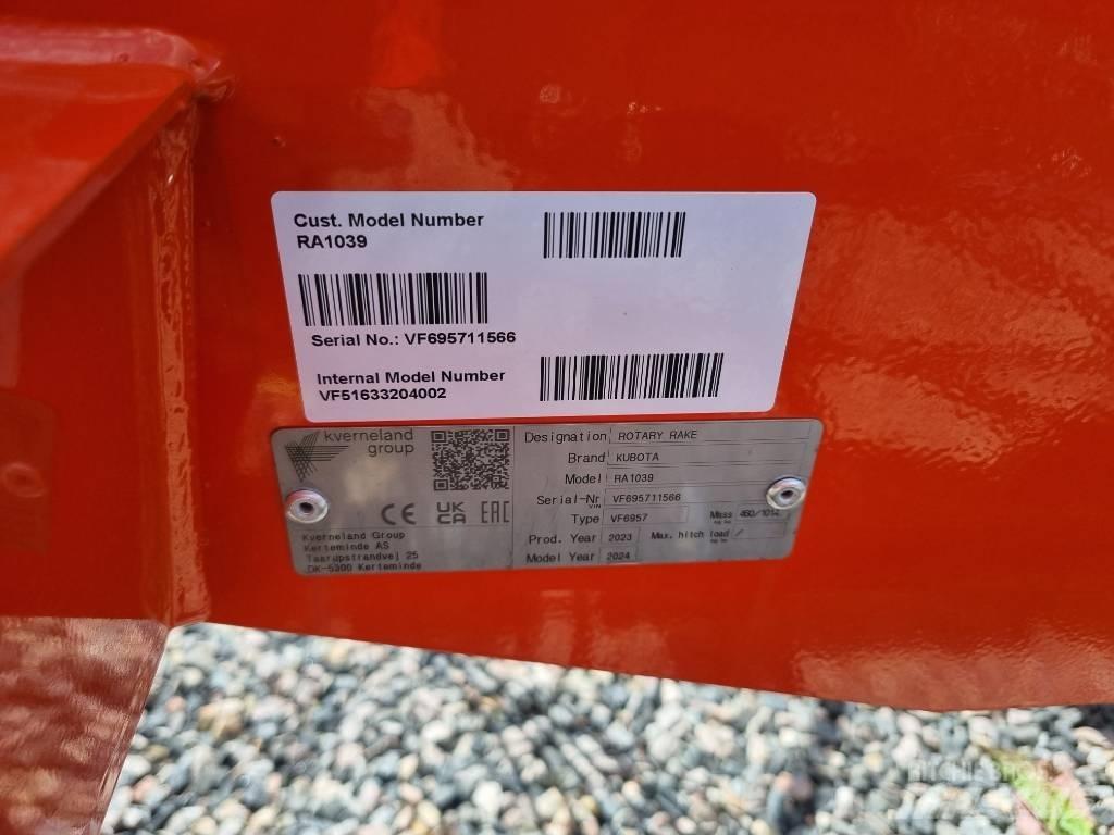 Kubota RA 1039 Pradalges formuojantys padargai