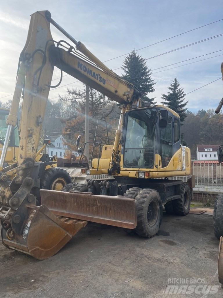 Komatsu PW 130-7K Ratiniai ekskavatoriai