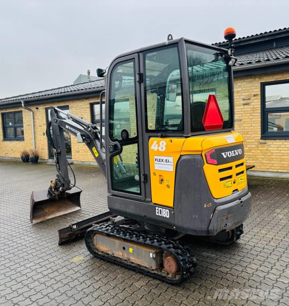 Volvo EC 18 Mini ekskavatoriai < 7 t