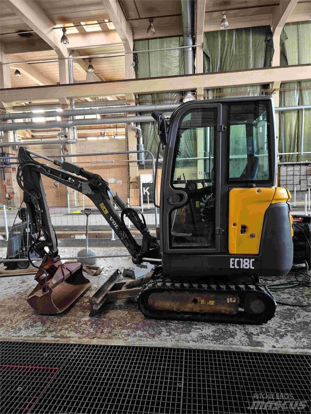 Volvo EC18C Mini ekskavatoriai < 7 t