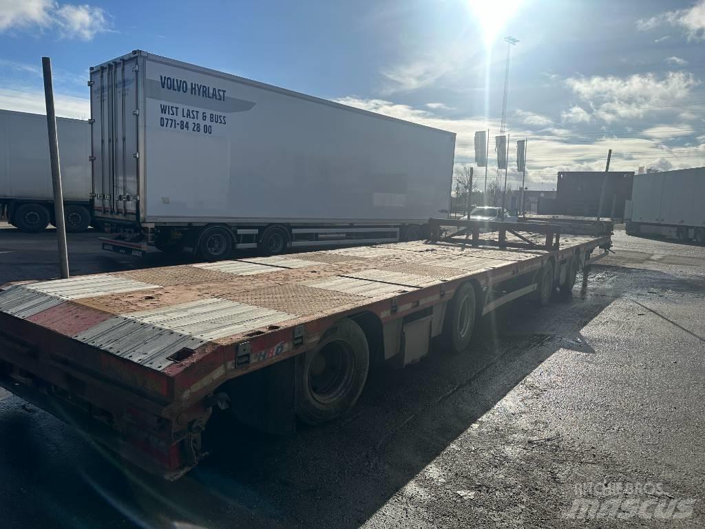 HRD Jumbotrailer Bortinių sunkvežimių priekabos su nuleidžiamais bortais