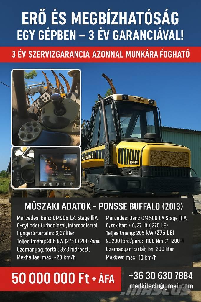 Ponsse Buffalo 8W Naudoti miškovežiai (Forvarderiai)