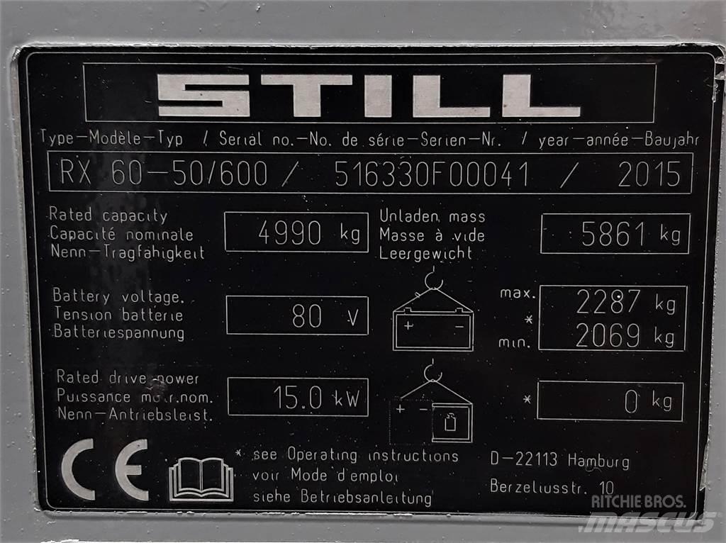 Still RX60 50 600 Elektriniai šakiniai krautuvai