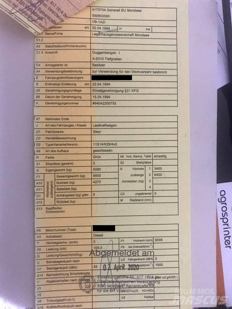 Steyr 9S14 Savivartės priekabos