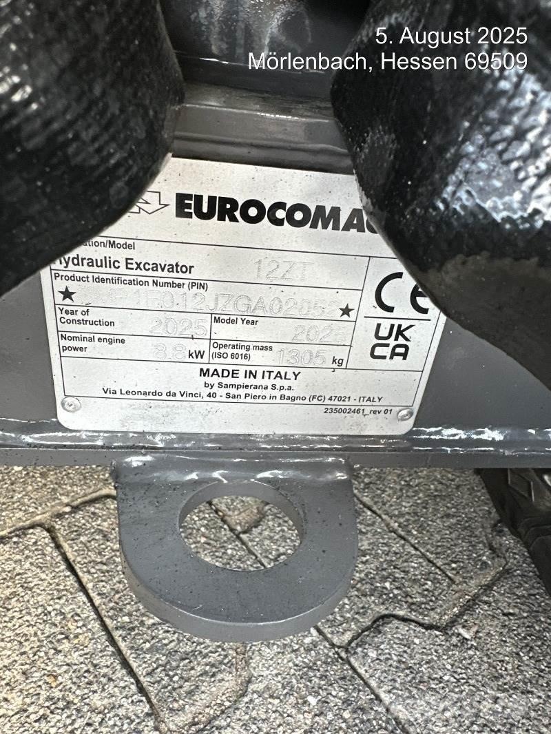 Eurocomach 12ZT Mini ekskavatoriai < 7 t